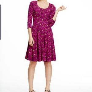 Boden highgate pink&green dress sz 14L